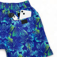 Load image into Gallery viewer, "Blue Lagoon" Resort Fit swimsuit back pocket