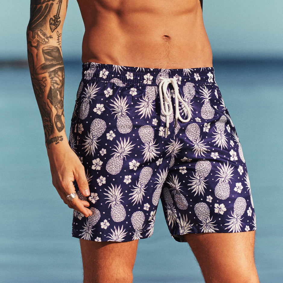 "Vintage Hawaiin" Beach Shorts