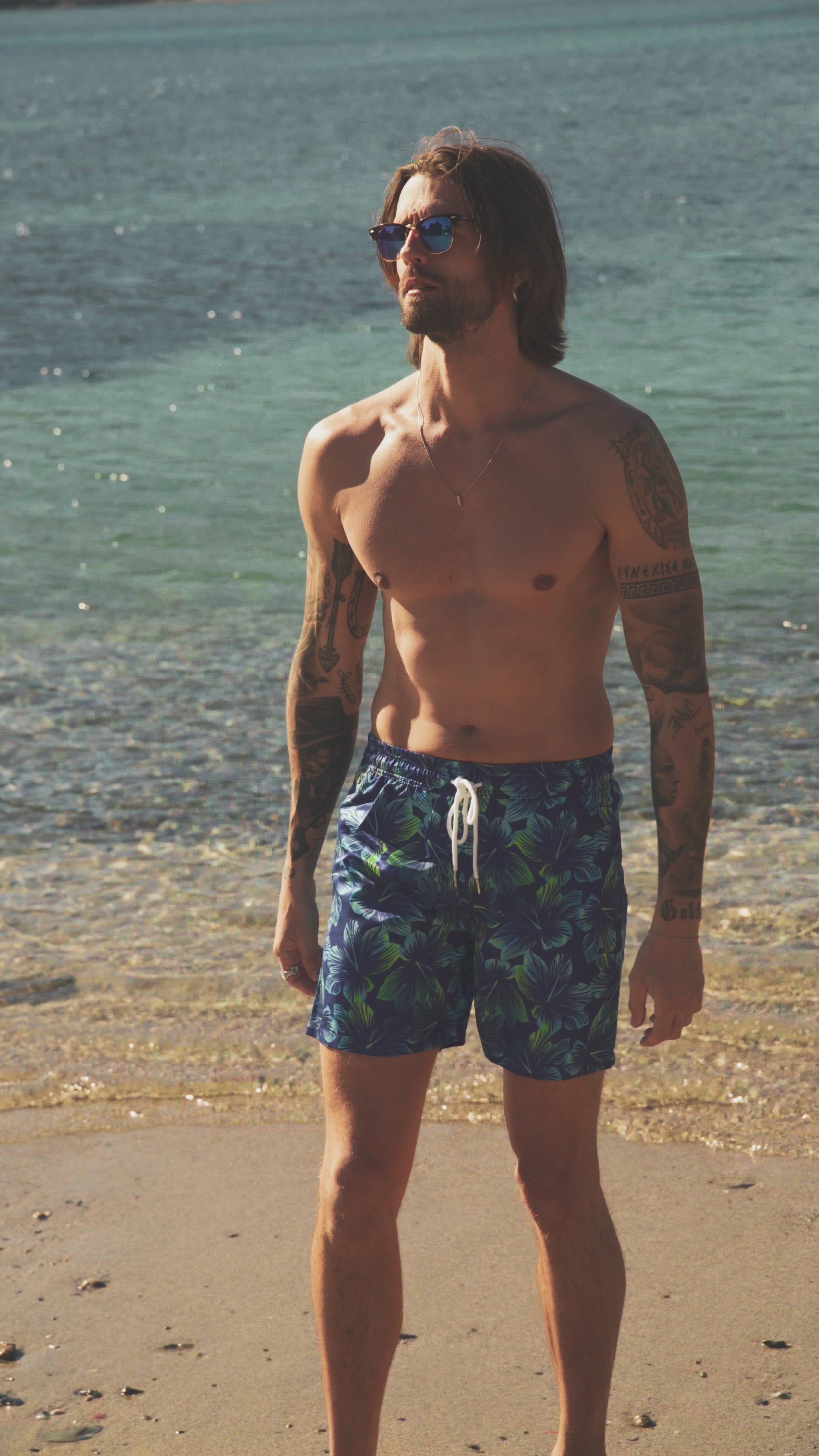 "Blue Lagoon" Beach Shorts video